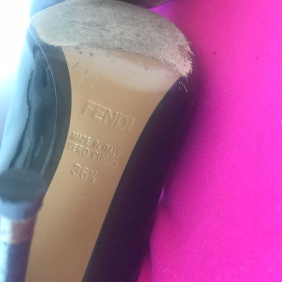 Fendi black patent leather pumps - Picture 6 of 7